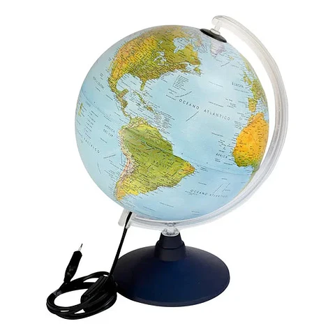 Globo Terráqueo Elite Físico / Político 25 Cms Con Luz