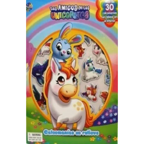 Los Amigos de los Unicornios - Libro de Calcomanias