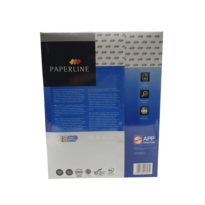 Resma tamaño carta PAPERLINE 70g 2
