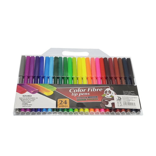 Plumón escolar - lápiz scripto dunamis 24 colores