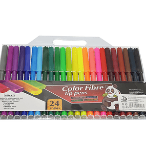 Plumón escolar - lápiz scripto dunamis 24 colores