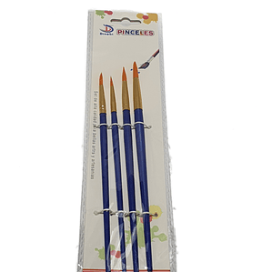 Set 4 pinceles pelo sintético DingLi