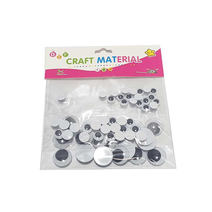 Pack 30 pares de ojos locos Negros 1