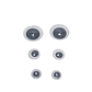 Pack 30 pares de ojos locos Negros - Miniatura 2