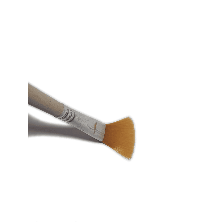 Pack 12 pinceles planos Pelo sintético Mango Madera 3