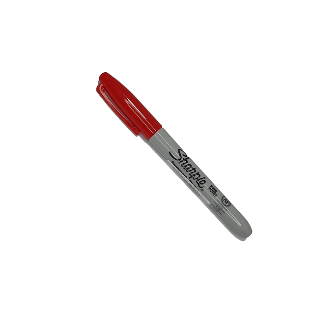 Plumón marcador sharpie Punta fina Rojo