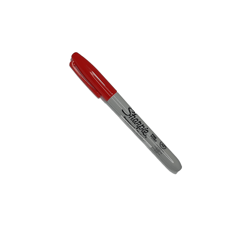 Plumón marcador sharpie Punta fina Rojo 1