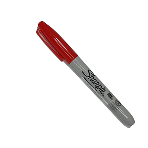 Plumón marcador sharpie Punta fina Rojo