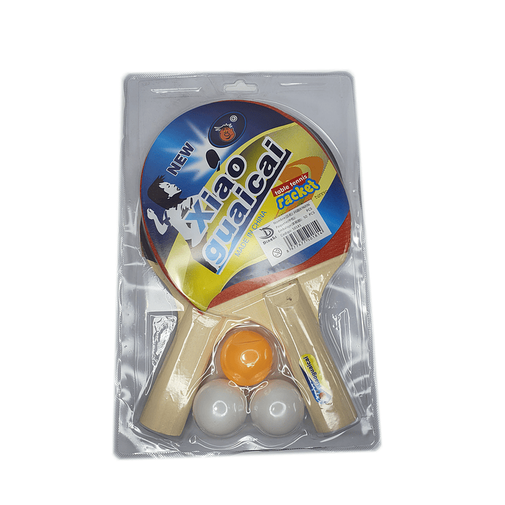 Pack 2 paletas de Ping Pong + 3 Pelotas 1
