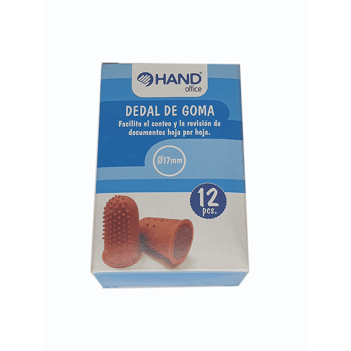Caja 12 dedales de Goma 17mm - Hand 1