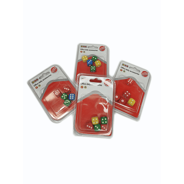 Pack 5 Dados de Colores DingLi /3036