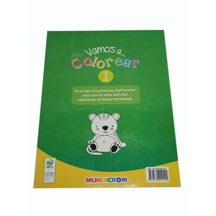 Libro Para Colorear 64 Paginas - Vamos a Colorear 1 2