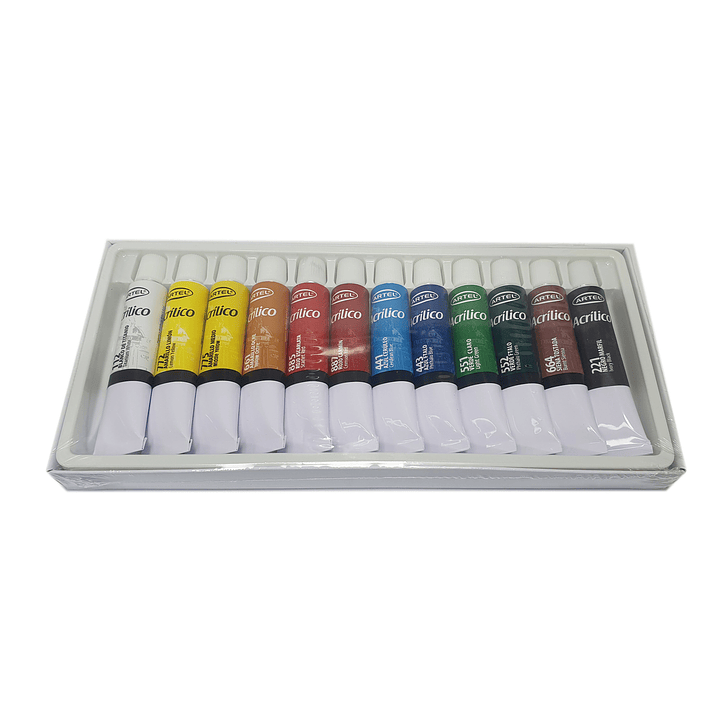 Pintura Acrílica 12ml Artel 12 Colores 2