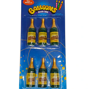 Vela Ballons Botella 6 unidades
