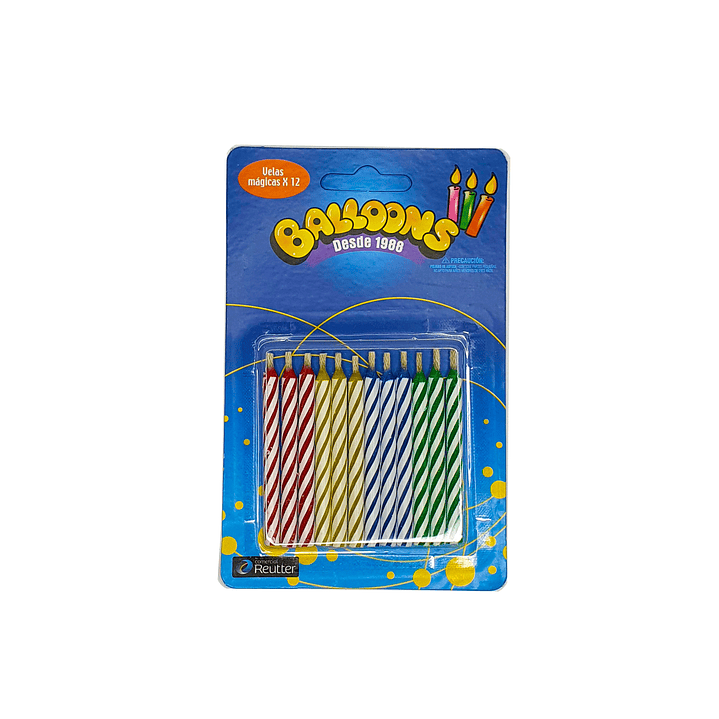 Vela Magica Balloons - se vuelve a encender 12 unidades 1