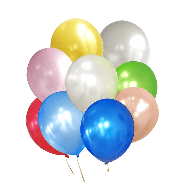 Bolsa Globo Perlado Surtidos N°9 -Balloons 50 unidades