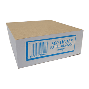 Taco 500 Hojas Blancas 8.6 x 8.6Cm