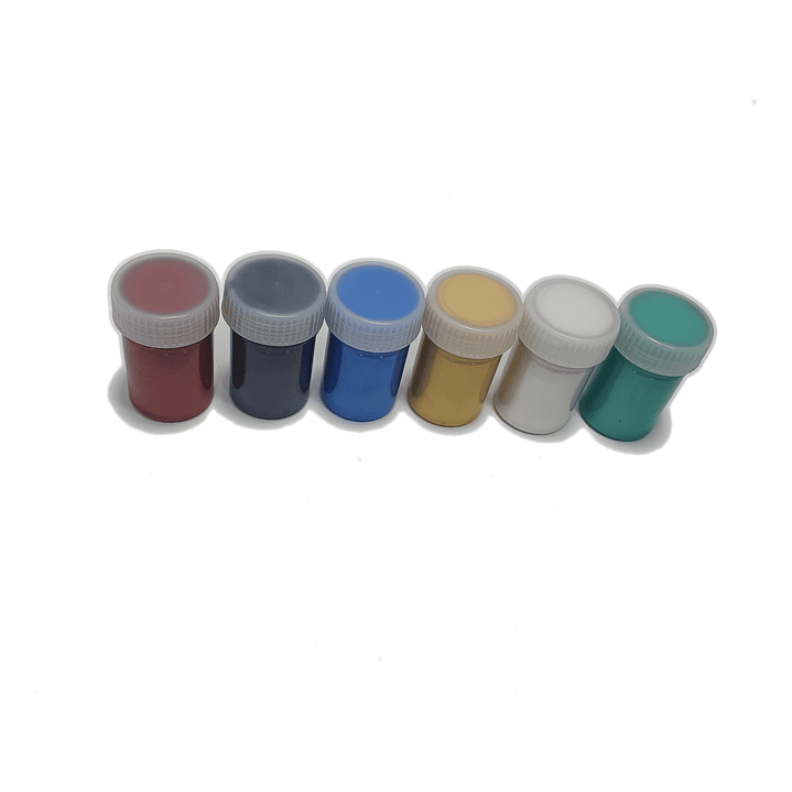 Tempera Metálica Artel 6 Colores 15cm c/u 2