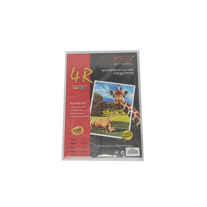 Papel Fotográfico 10X15 230g 100Hojas /97029 2