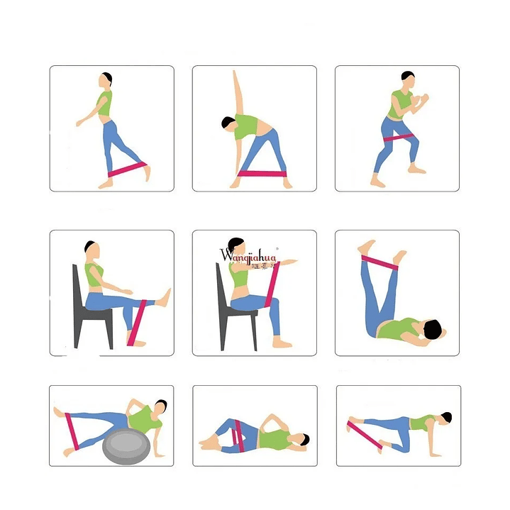 Banda Elástica Resistencia De Ejercicio Entrenamiento 13.5 kilos/50166 3