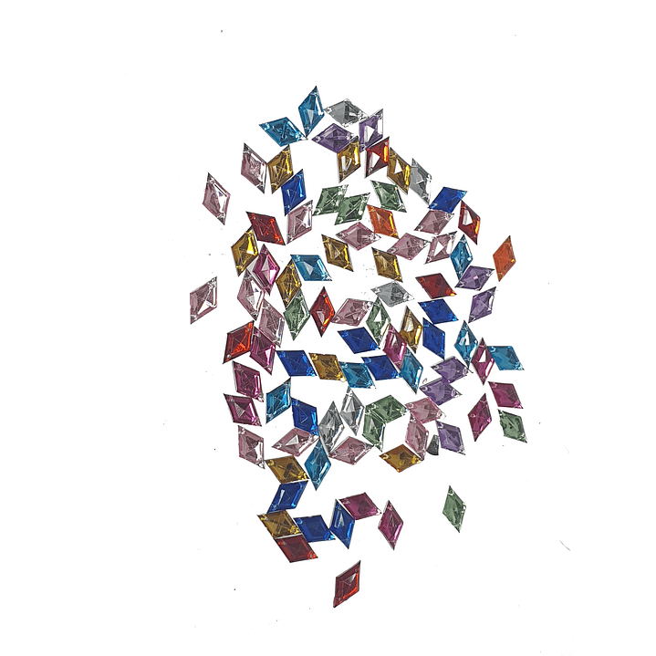 Bisutería Diamante Colores 90 unid aprox./ 20113 1