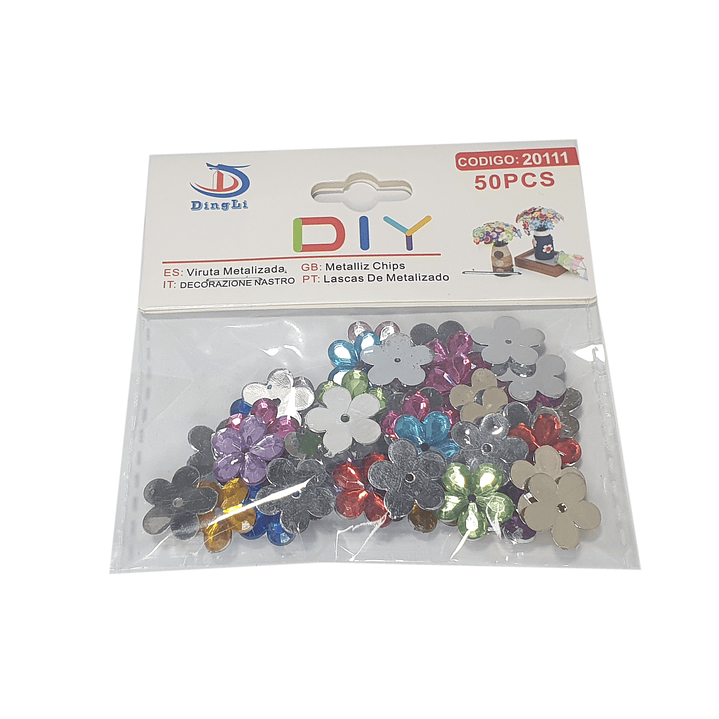 Bisutería Flor Colores 50 unid aprox./ 20111 4