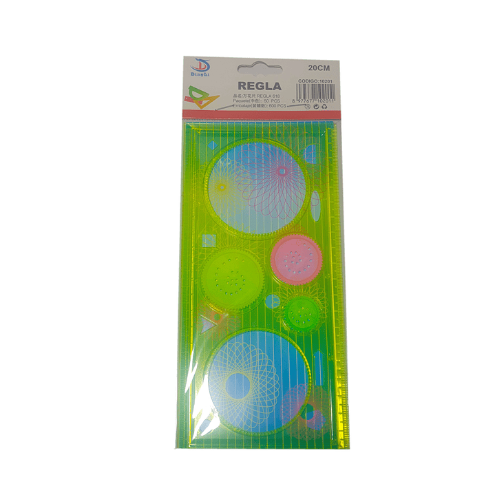 Regla con engranajes - Regla entretenida 20cm  5