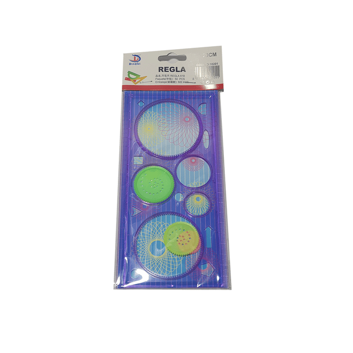 Regla con engranajes - Regla entretenida 20cm  7