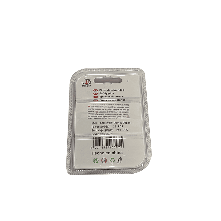 Alfiler De Gancho 5 Cm 20 Unidades /10597 2