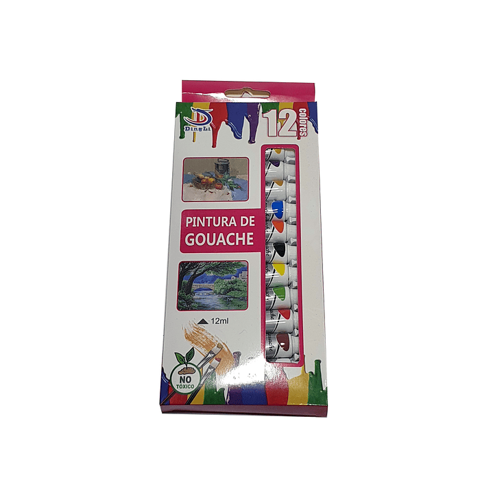 Pintura - Tempera De Gouache - Guache 12 Colores 12 Ml 1