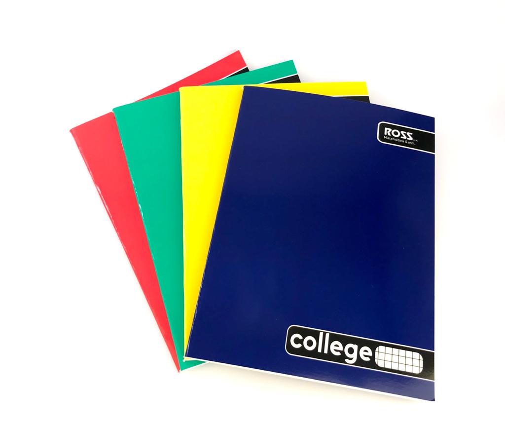 Pack 10 Cuadernos College Ross 5mm 80 hojas