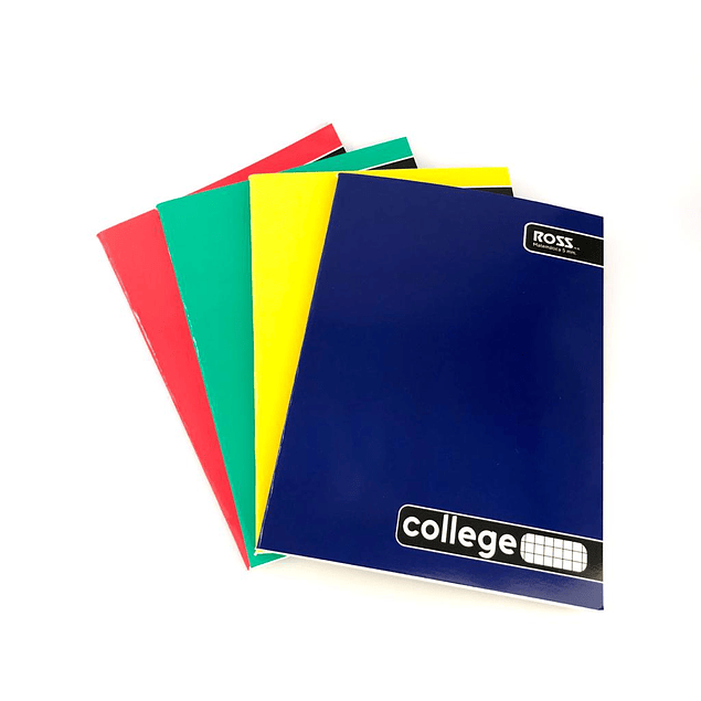 Pack 10 Cuadernos College Ross 5mm 80 hojas