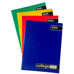 Pack 10 Cuadernos College Ross 7mm 80 hojas