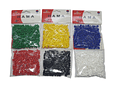 Pack Hama 5mm Mesa 14x14cm - 6 Colores 2100 Piezas + Pinzas