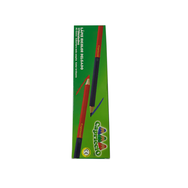 Pack 12 Lápices Delgado Bicolor Capriccio 2