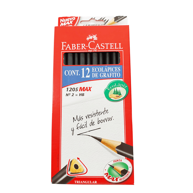 Pack 12 Lápices Grafito HB Faber-Castell