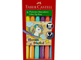 Caja 6 plumón Marcador Fiesta Pastel Lavable Faber-Castell