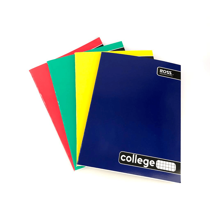 Pack 10 Cuadernos College Ross 5mm 100 hojas 1
