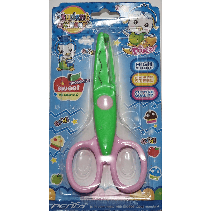 Tijera corte papel con Diseños 9