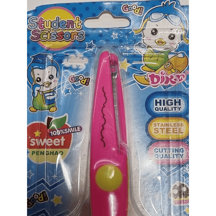 Tijera corte papel con Diseños 12