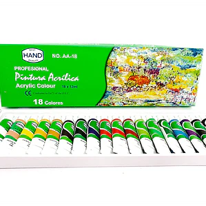 Pintura Acrílica profesional hand 18 colores