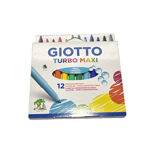 Marcadores Giotto turbo Maxi punta gruesa - Lavables.