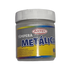 Tempera Metálica Plateada Artel 100ml