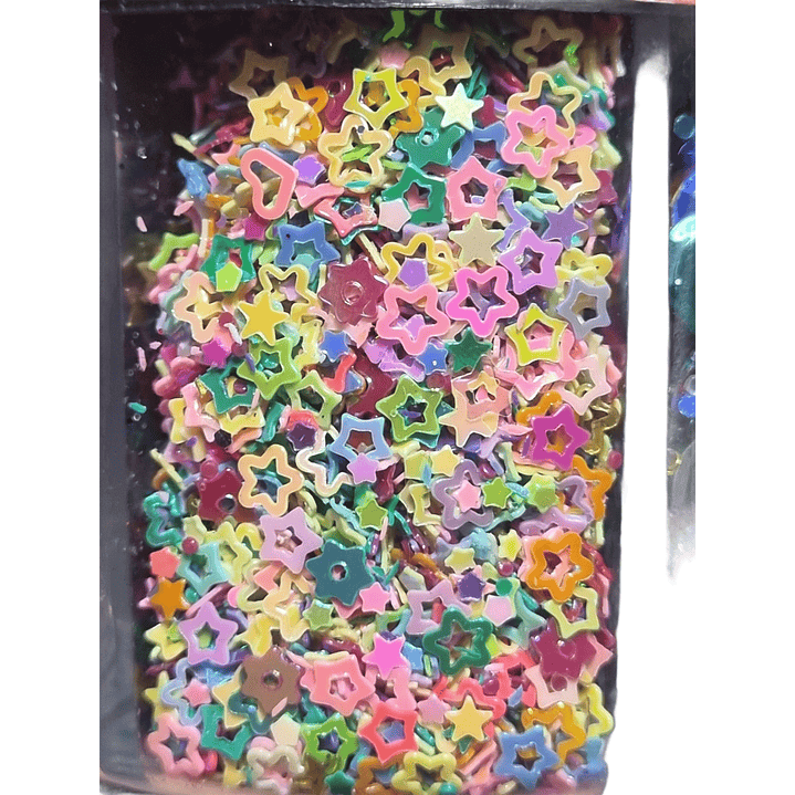 Lentejuelas 60g 6 diseños /20065 6