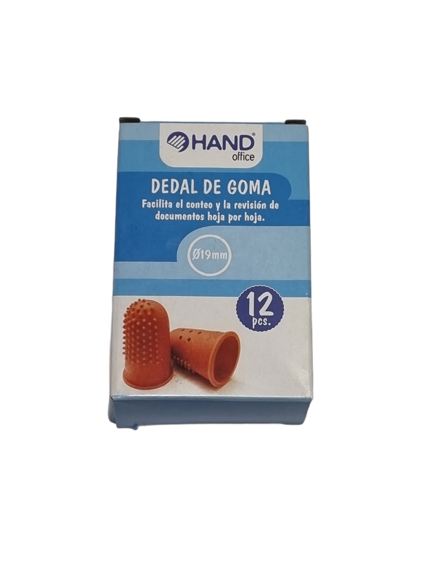 Caja 12 dedales de Goma 19mm - Hand
