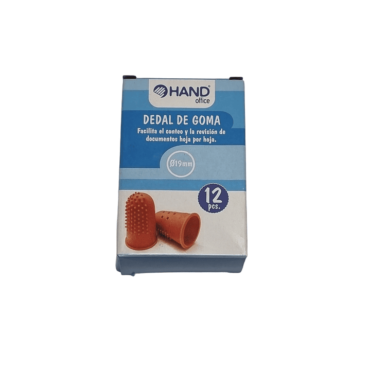 Caja 12 dedales de Goma 19mm - Hand 1