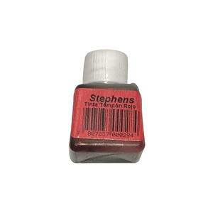 Tinta para Tampón o timbre Roja 20cc