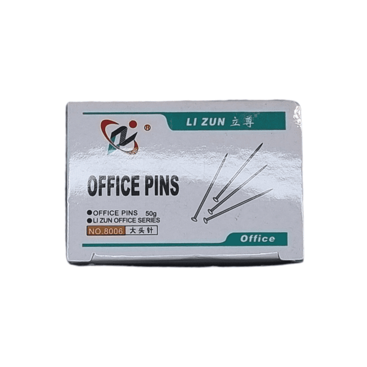 Caja 50g de Alfiler Cabeza Metalica 28mm 1