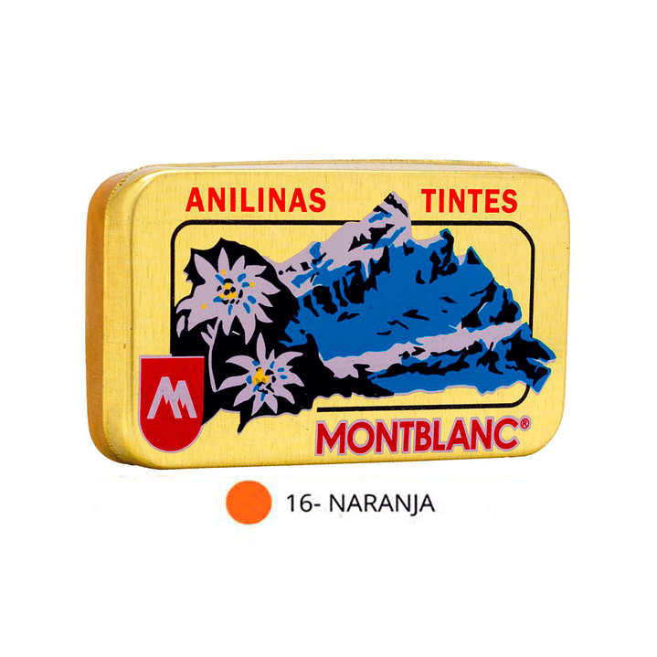 Anilinas Montblanc® Cajita Dorada Colores 12