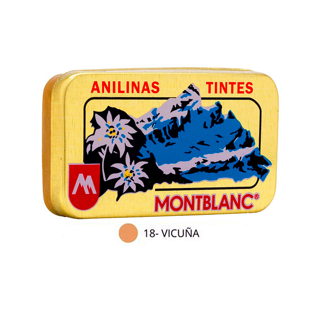 Anilinas Montblanc® Cajita Dorada Colores